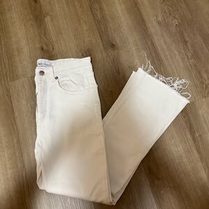 Zara white flare jeans